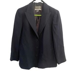 Lafayette 148 New York Vintage Blue Blazer Jacket SZ 4